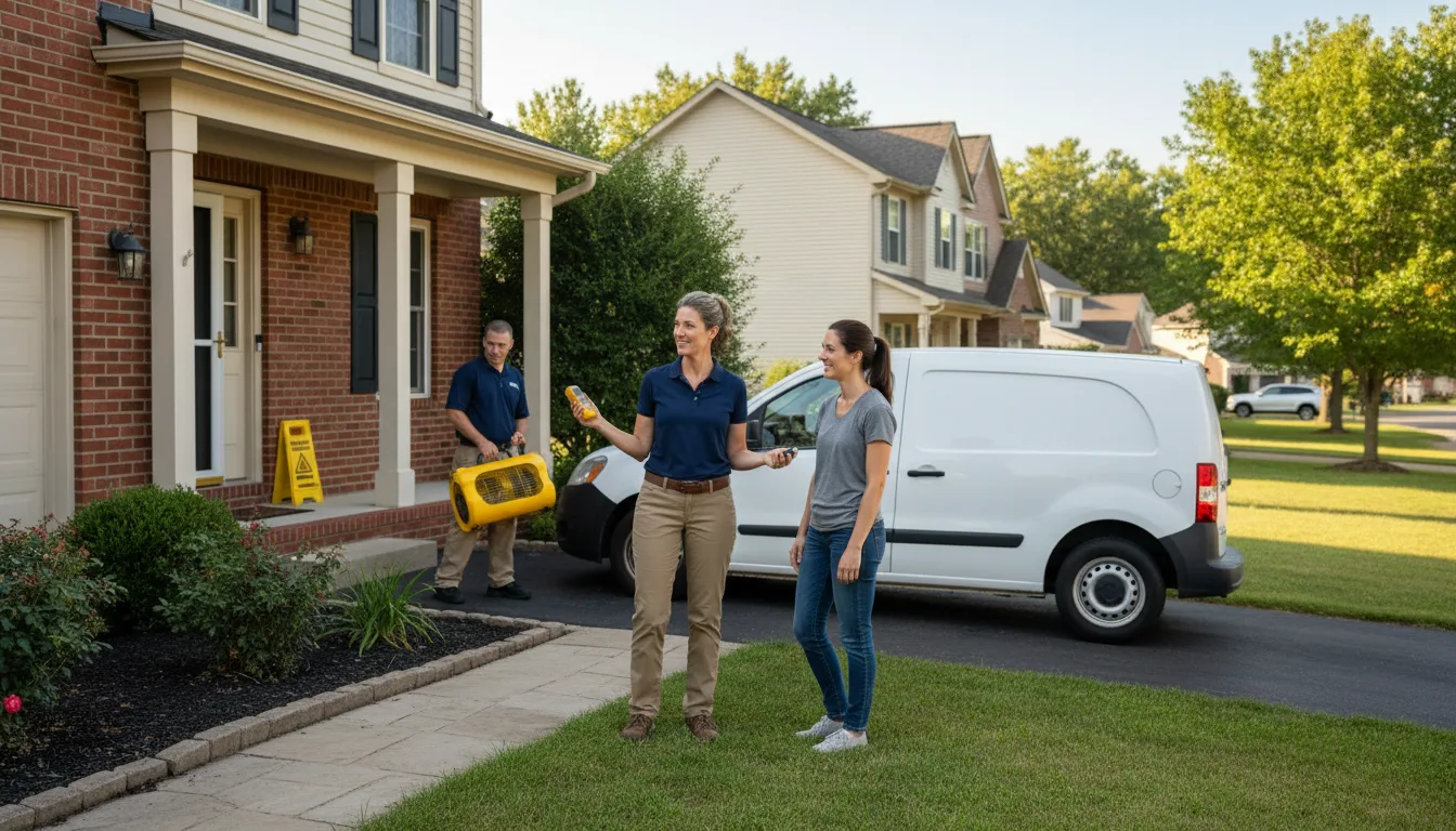 Residential water damage restoration in North Pomfret, VT